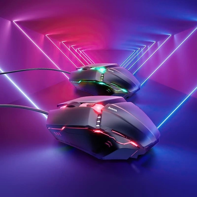 Комплект клавіатура та мишка Hoco Gaming Combo Luminous RGB GM18 2в1 (17779273) - фото 6