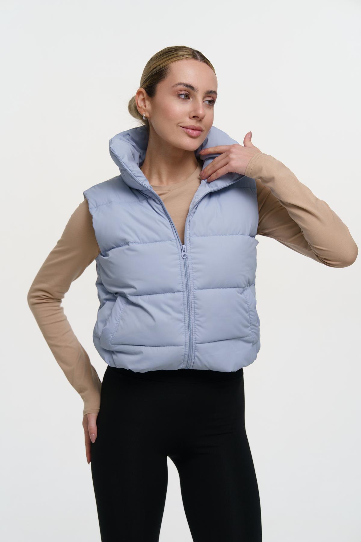 Жилетка жіноча укорочена Intruder Lola з утепленням M-L Блакитний (1343916509/5/2) - фото 4 Жилетка жіноча укорочена Intruder Lola з утепленням M-L Блакитний (1343916509/5/2) - фото 4
