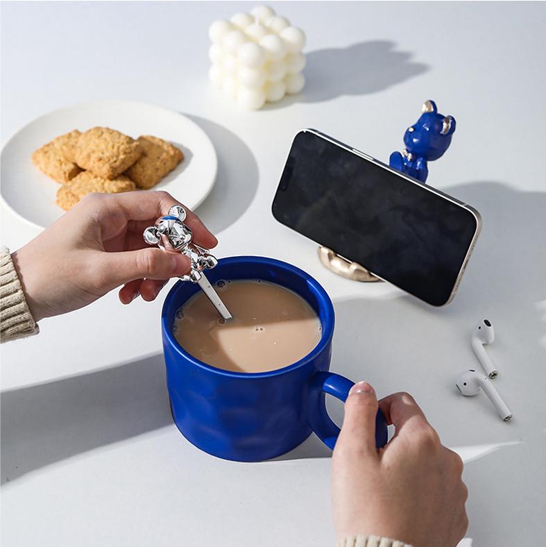 Сервиз для кофе подарочный Dedbbb чашка/ложка/подставка для телефона Dark blue (2499029026) - фото 2 Сервиз для кофе подарочный Dedbbb чашка/ложка/подставка для телефона Dark blue (2499029026) - фото 2