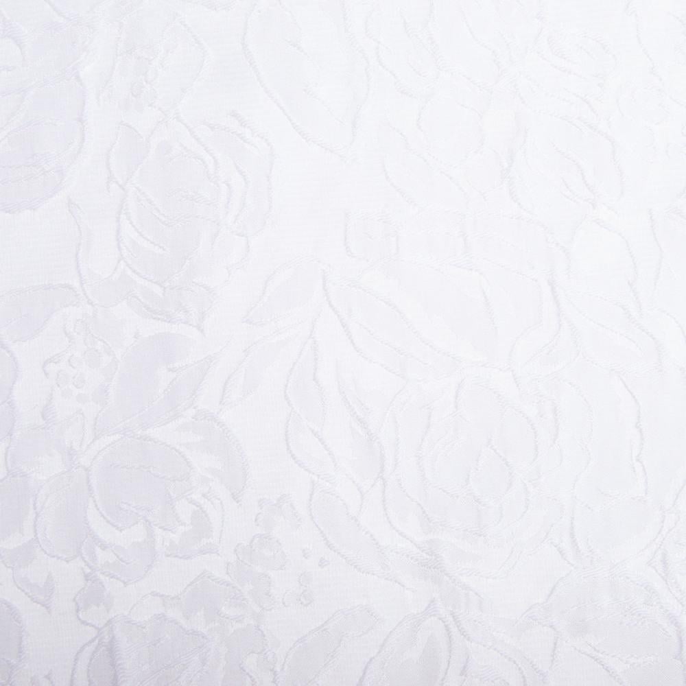 Ткань костюмная жаккард Роза 125 гр/м2 150 см Белый (26652)