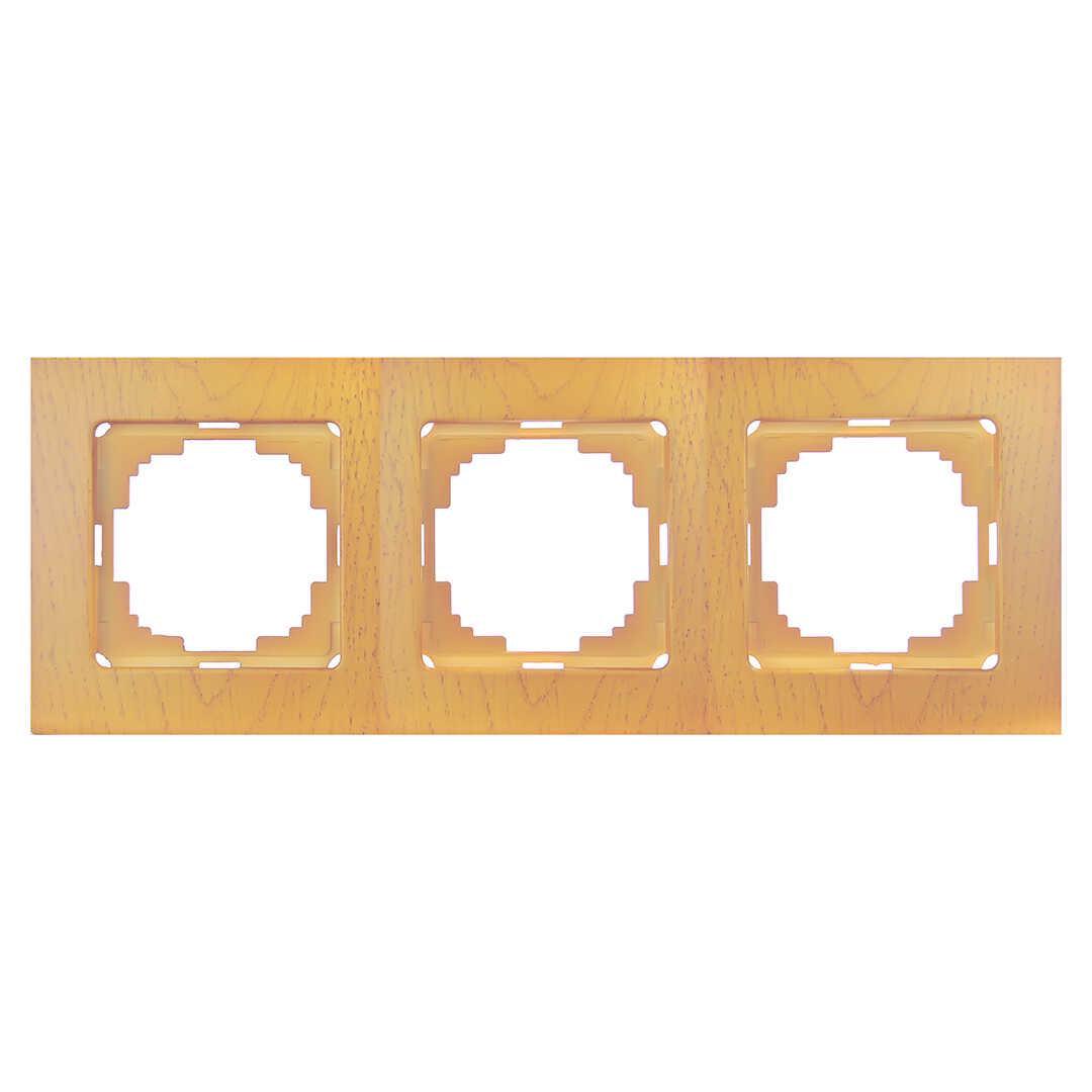 Рамка трехместная универсальная Nilson Touran Дуб (00000007600)