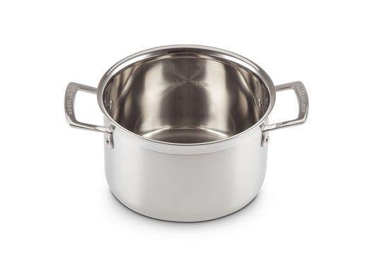 Кастрюля Le Creuset 2,3 л нержавеющая сталь с крышкой Chrome (96200618001000) - фото 6