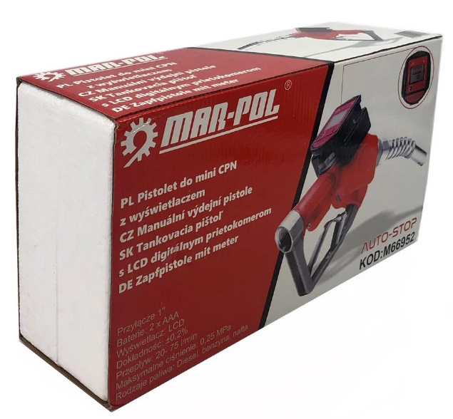 Паливозаправний пістолет MAR-POL з LCD дисплеєм (M66952) - фото 3