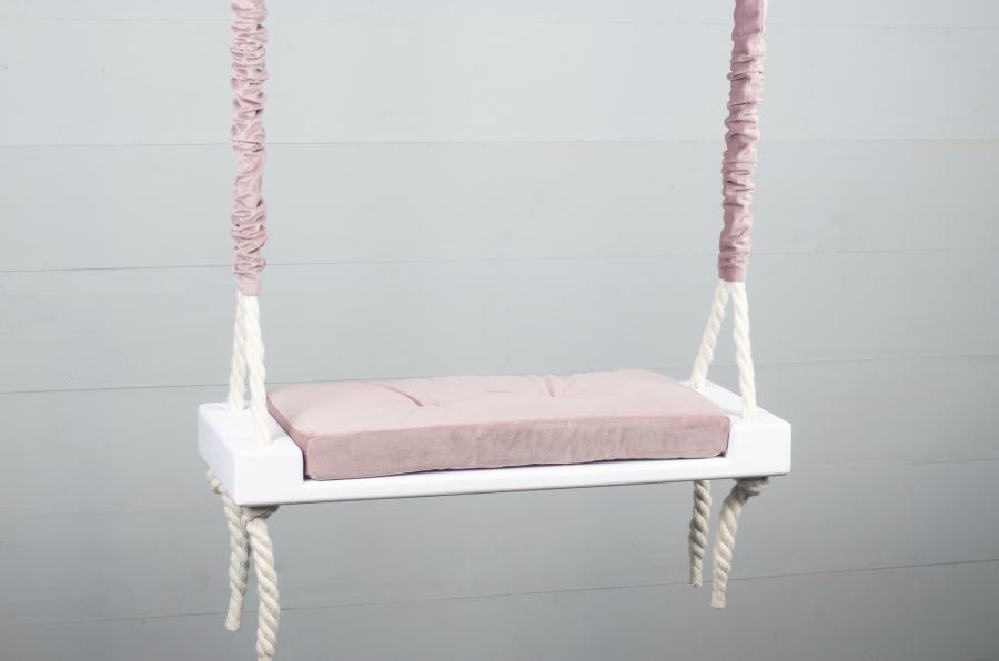 Качели детские внутренние Christyle подушкой 50х20 см Белый (15857)