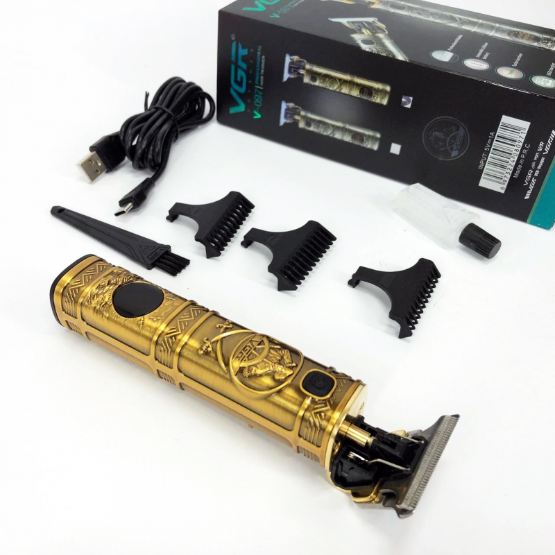 Машинка для стрижки VGR V-097 акумуляторна 3W Gold (tf5478) - фото 3