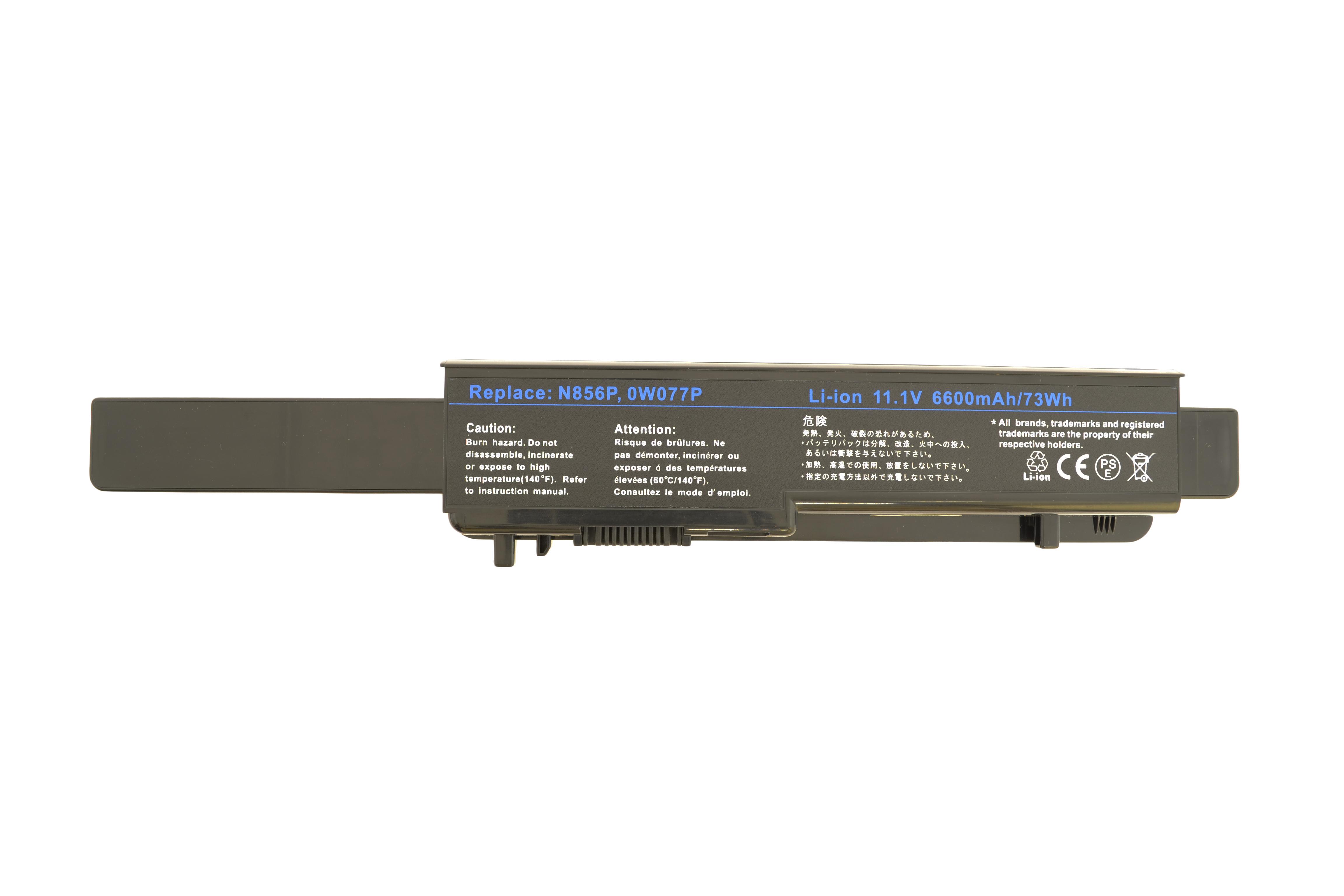 Аккумулятор для ноутбука Dell N856P Studio 1745 11,1 V 6600 mAh (006763)