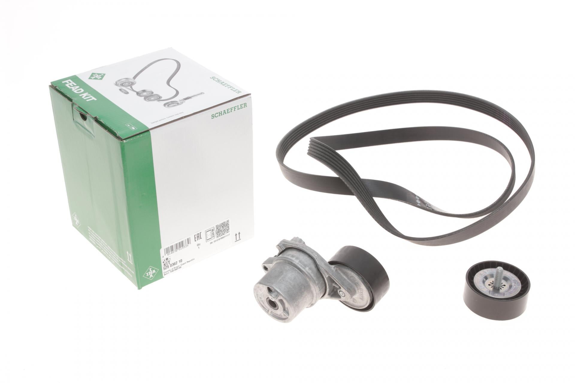 Комплект ремня генератора INA MB C-class W204/E-class W212/W213 08-6PK1708 (529 0362 10)