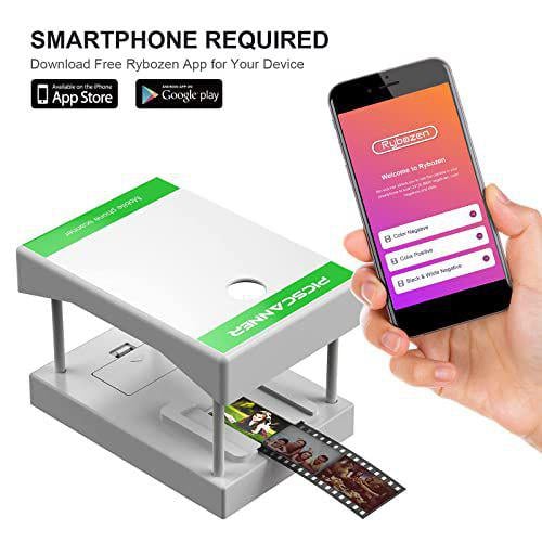 Сканер плівки та слайдів мобільний Білий (31487963) - фото 5