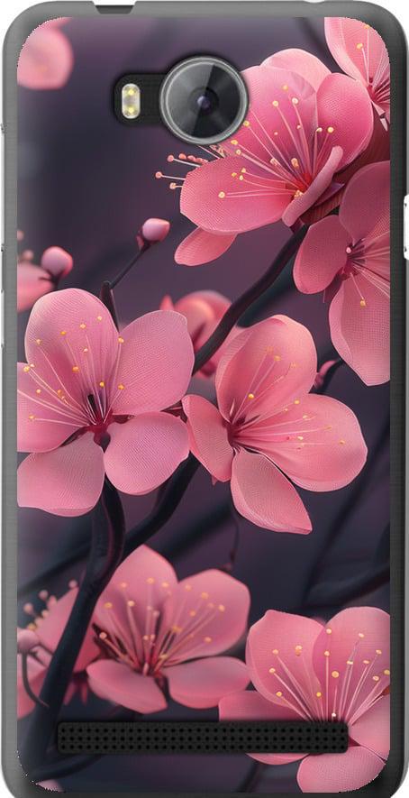 Чехол на Huawei Y3II / Y3 2 Пурпурная сакура (6075t-495-42517)