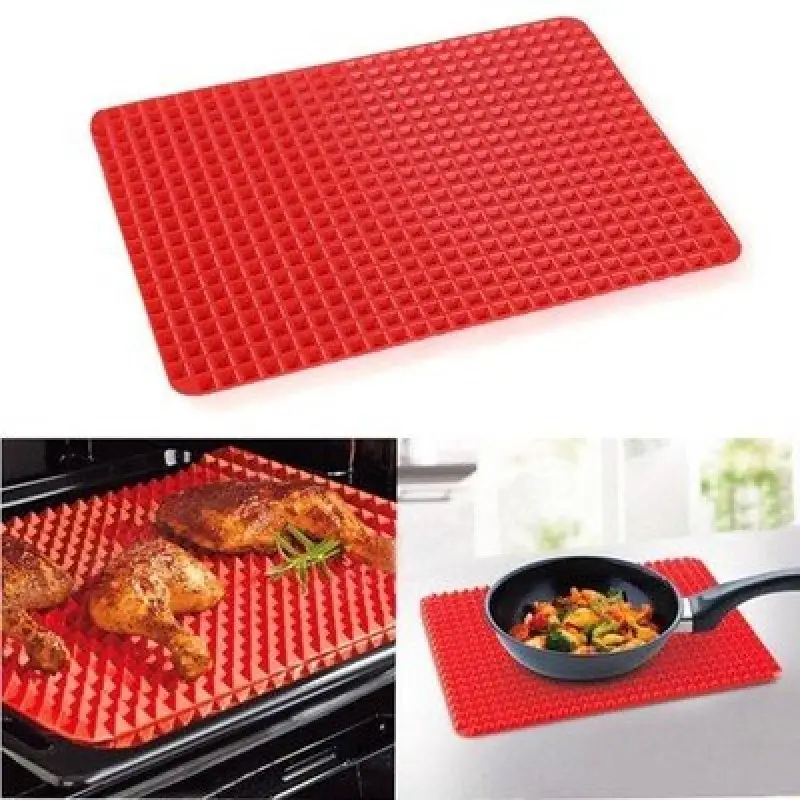 Коврик антипригарный Pyramid Pan Cooking Mat силиконовый для гриля и выпечки - фото 4