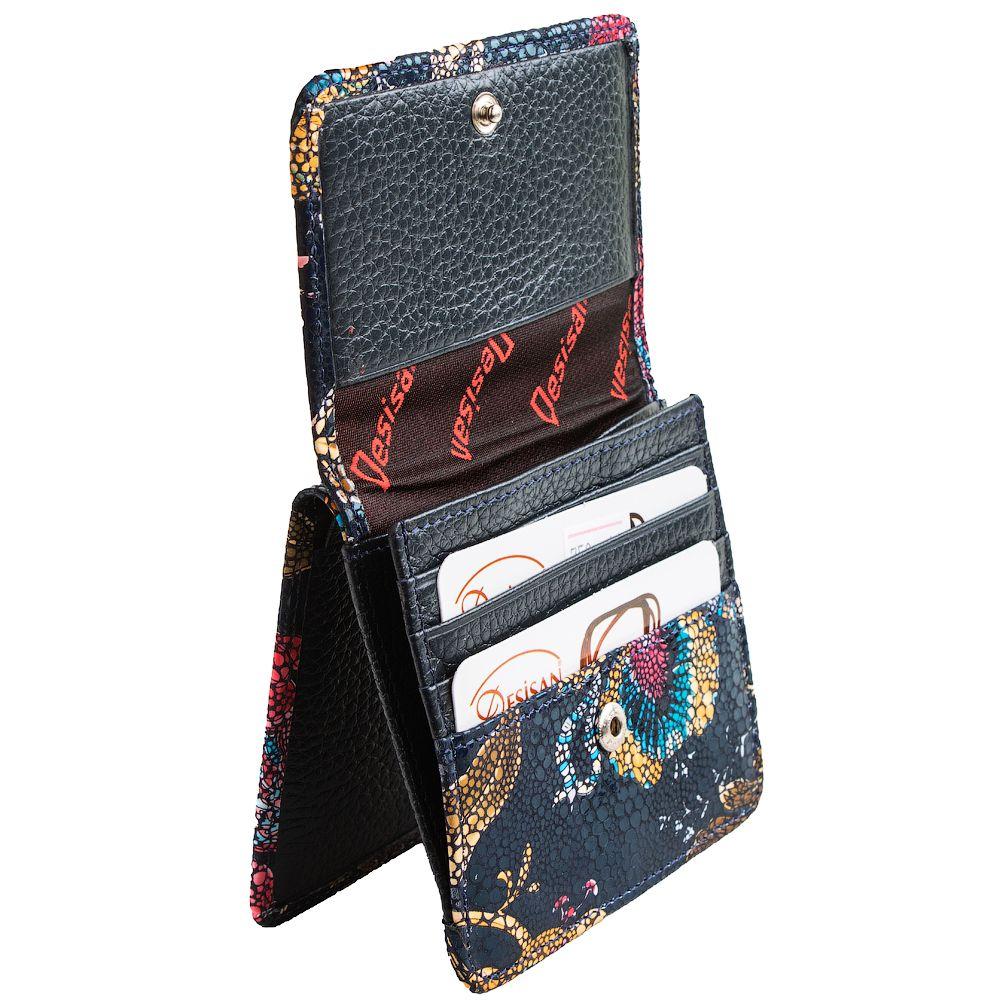 Кошелек женский кожаный DESISAN 4207 Синий - фото 5 Кошелек женский кожаный DESISAN 4207 Синий - фото 5