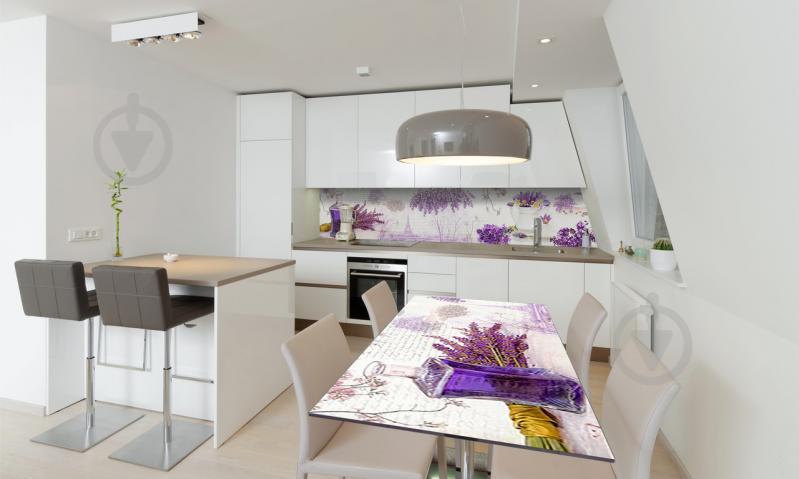 Наклейка виниловая на стол Zatarga «Лаванда и Сирень» 600х1200 мм Z180417st