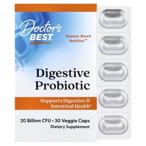 Пробиотики и пребиотики Doctor's Best Digestive Probiotic 30 Caps (DRB-00362)