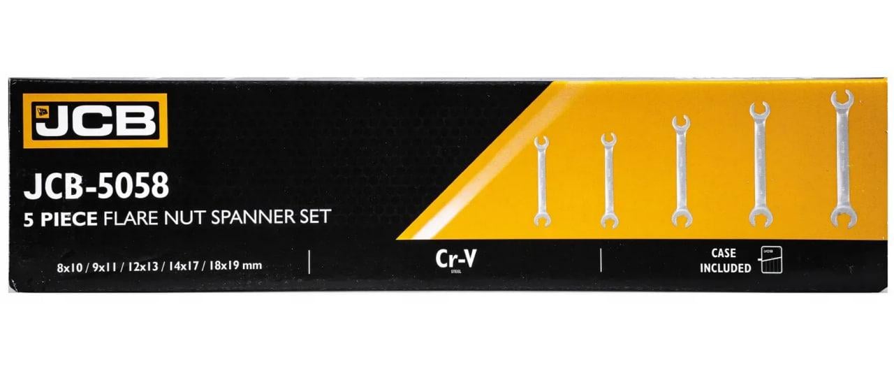 Набір розрізних ключів в чохлі JCB Tools 5058P 5 од. (JCB-5058) - фото 3