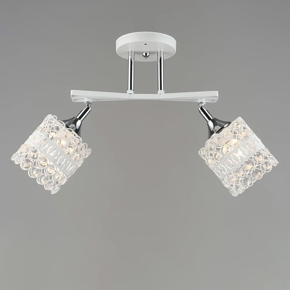 Люстра потолочная Light House SR-20749/2 WT/CR L560хW120хH270 Белый/Хром