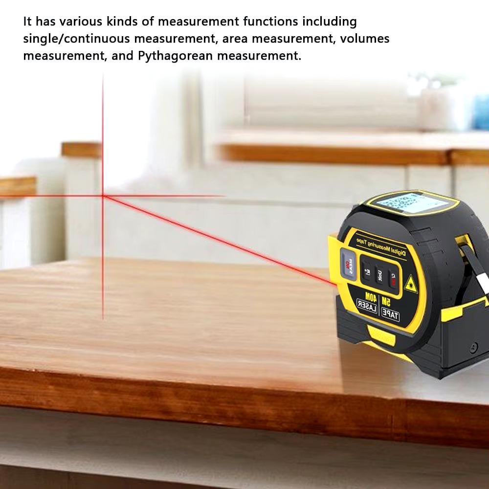 Рулетка-далекомір лазерна 60 м 2 батарейки AAA 85x82x56 мм - фото 5 Рулетка-далекомір лазерна 60 м 2 батарейки AAA 85x82x56 мм - фото 5