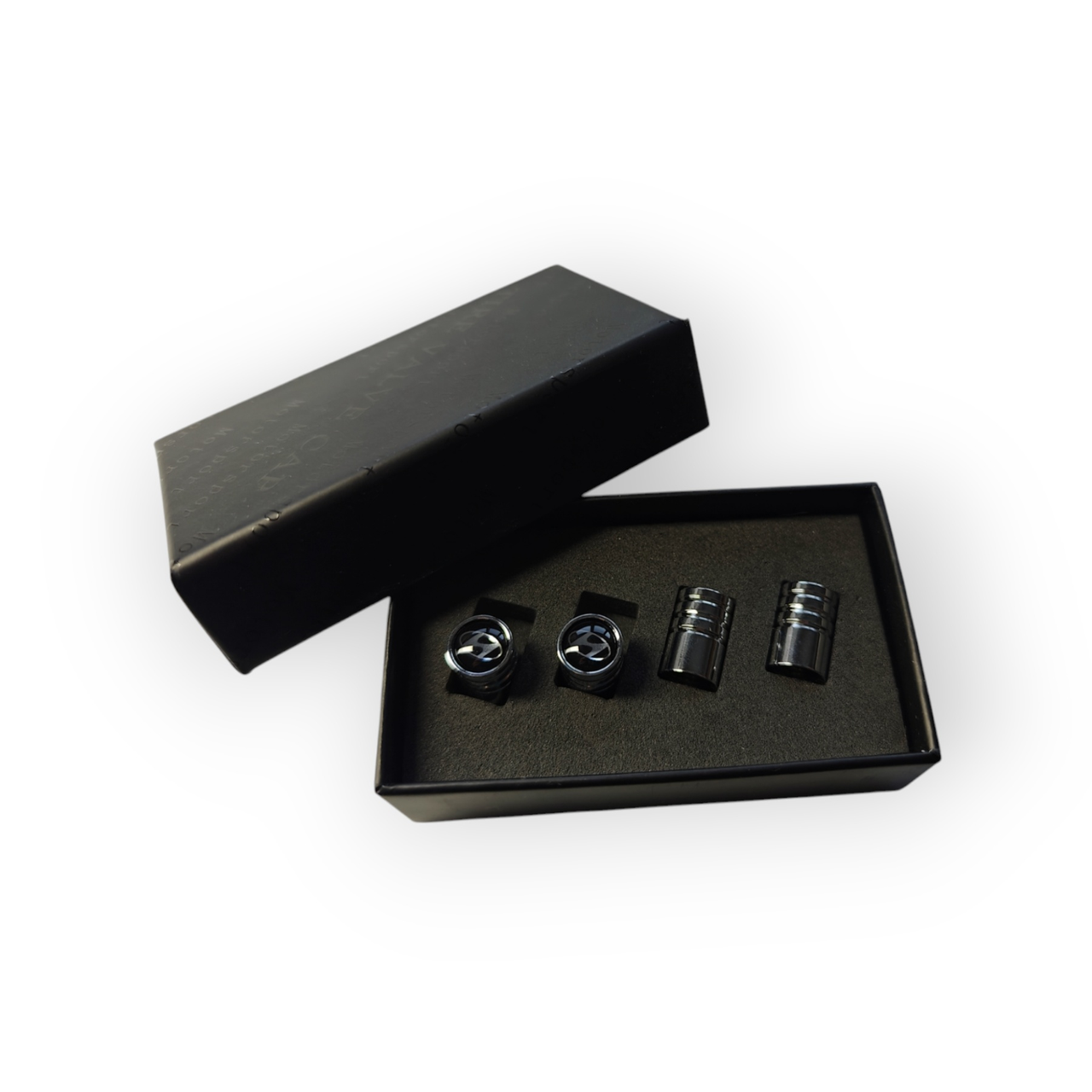 Колпачки на ниппель с логотипом Hyundai хромированные (2399502426)