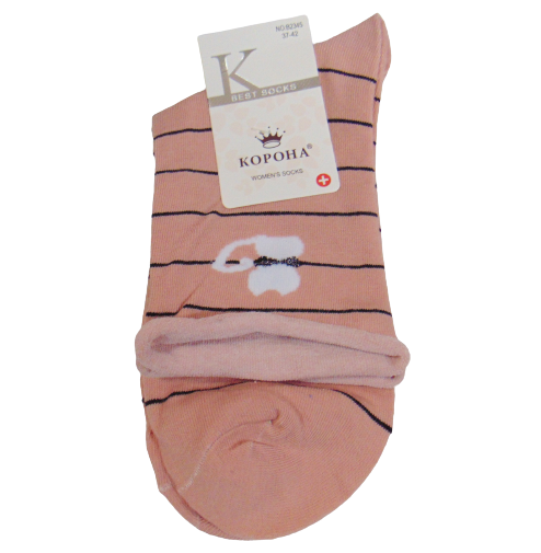Носки без резинки кошечка Корона 2345 р. 37-42 Розовый (2001022008) Носки без резинки кошечка Корона 2345 р. 37-42 Розовый (2001022008)