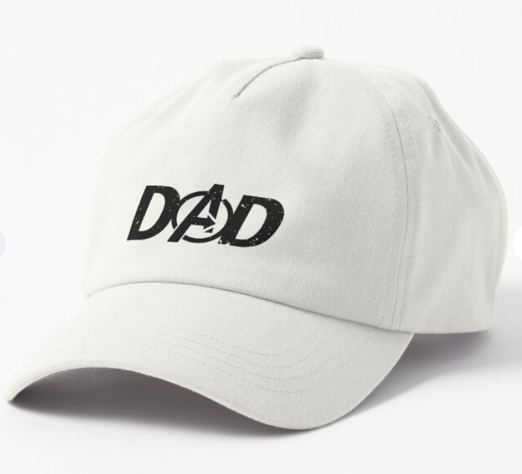 Кепка унисекс Malfini с принтом "Dad 2" Белый (ПАПА47К2)