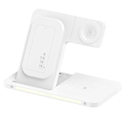 Зарядное устройство беспроводное Remax RP-W83 Multifunctional 3в1 Wireless Charger White