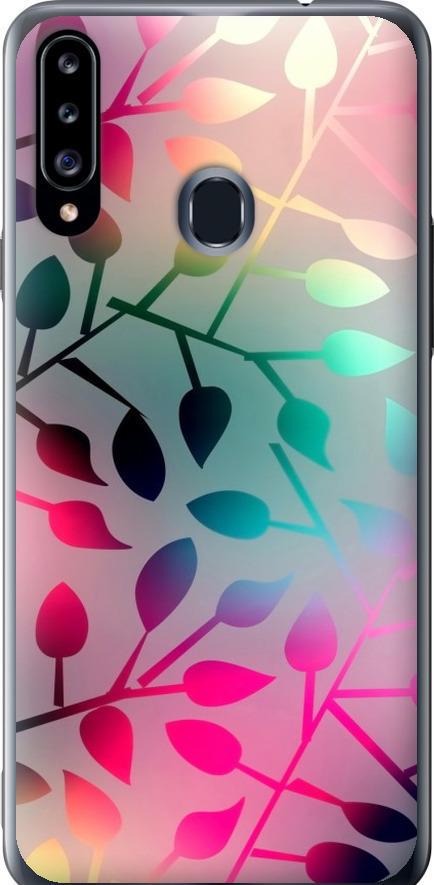 Чехол на Samsung Galaxy A20s A207F Листья (2235u-1775-42517)