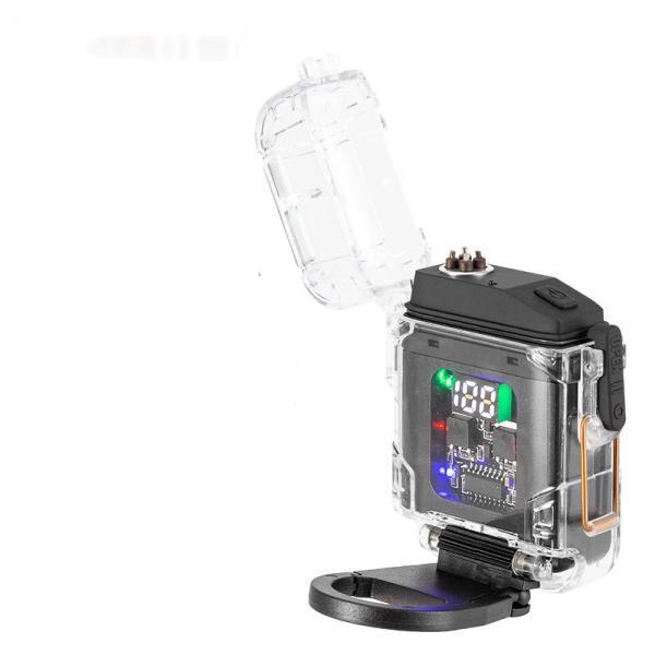 Фонарь D52-2-COB Multifunctional Li-Ion индикация заряда зажигалка ЗУ Type-C Box Black (2259539984)