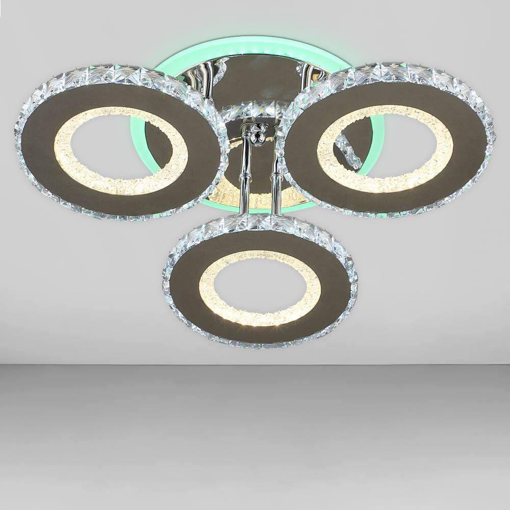 Люстра стельова світлодіодна Light House SRS-19081/3 Хром