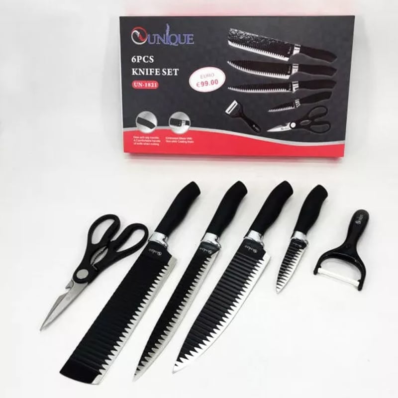 Набір ножів UNIQUE UN-1821 6 шт. (tf7237) Набір ножів UNIQUE UN-1821 6 шт. (tf7237)