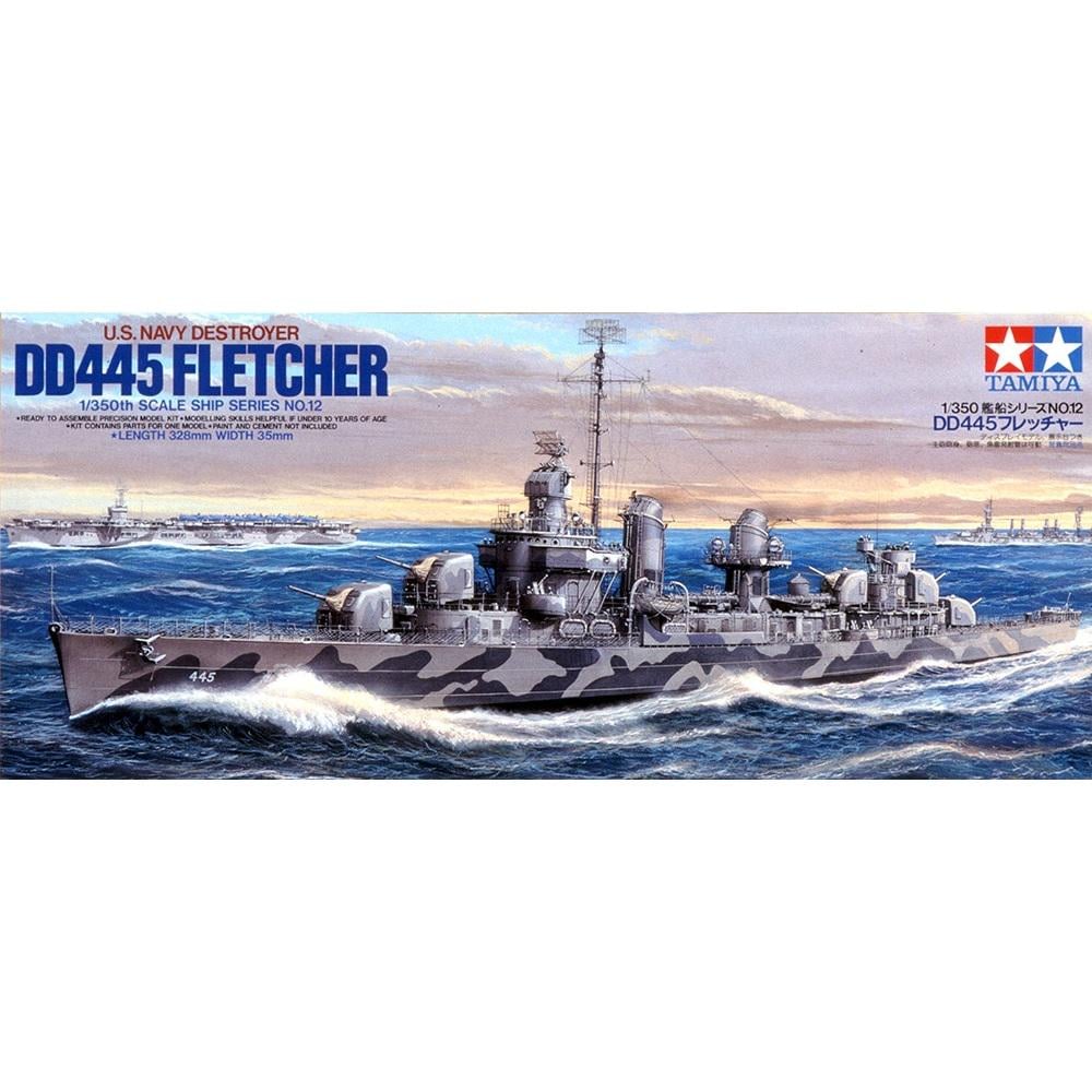 Збірна модель Tamiya корабель 1:350 U.S. Navy DD445 Fletcher (78012-000)