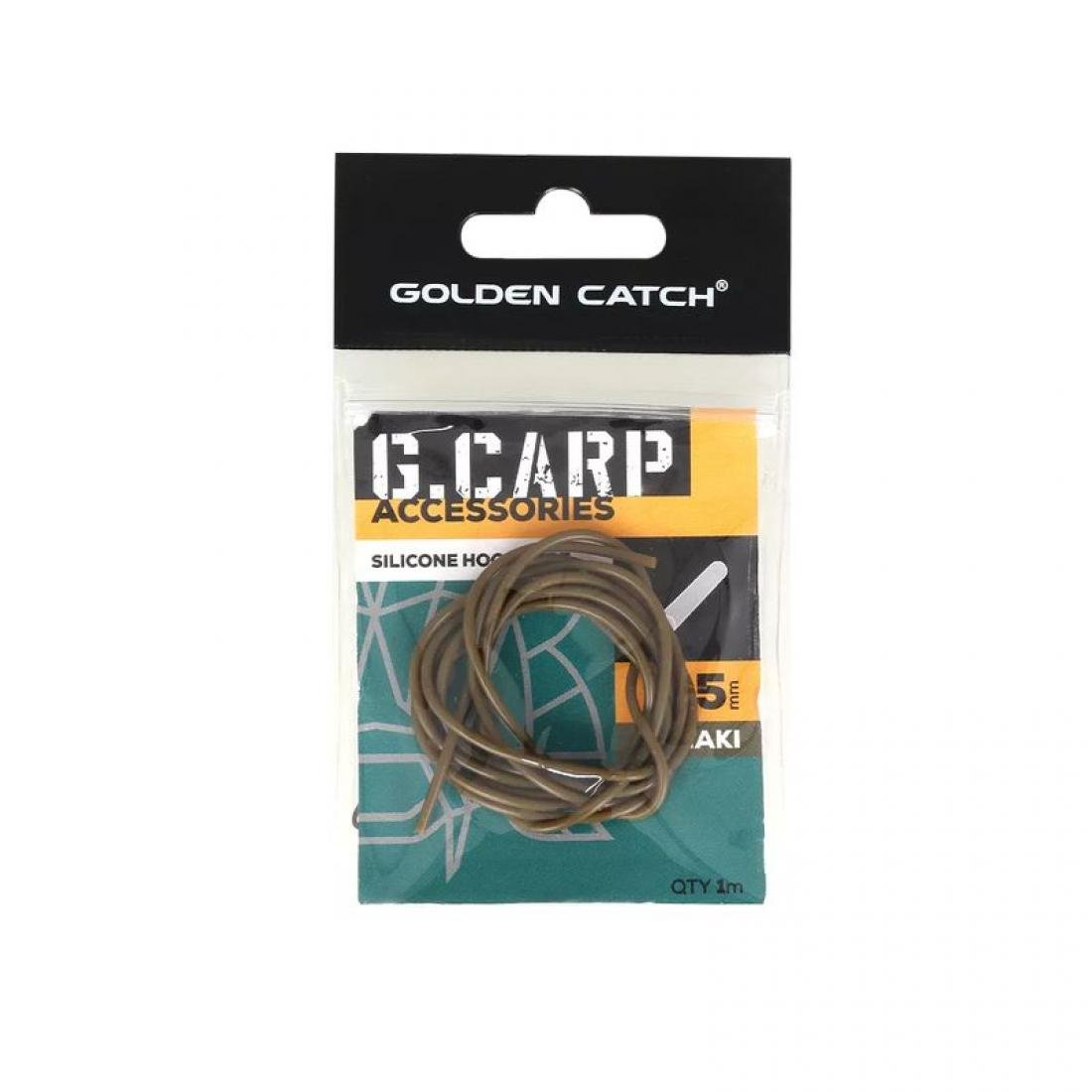 Трубка силиконовая Golden Catch G.Carp Silicone Hook Tube 0,5 мм 1 м Khaki (3KB5127)
