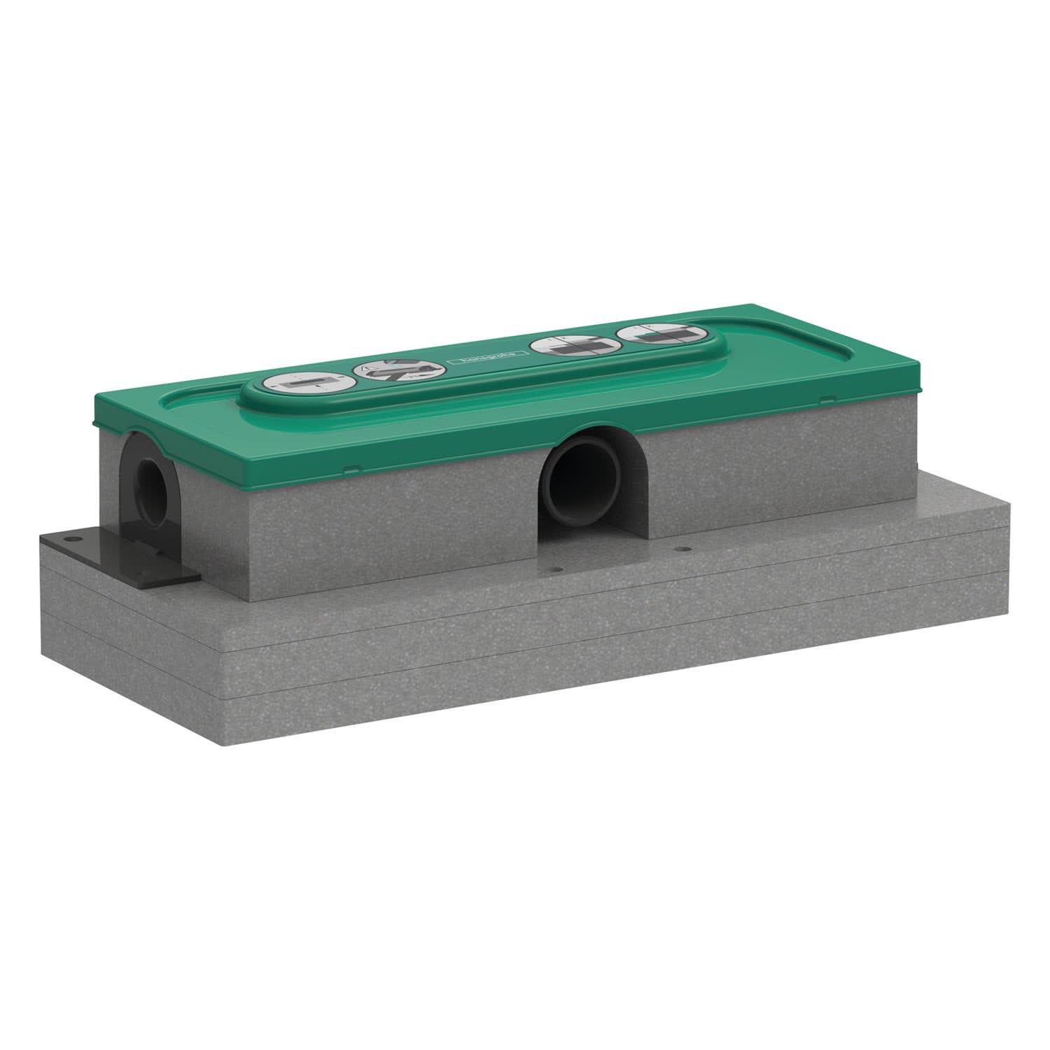 Скрытая часть для каналов Hansgrohe uBox universal 01000180 338 мм (148943)