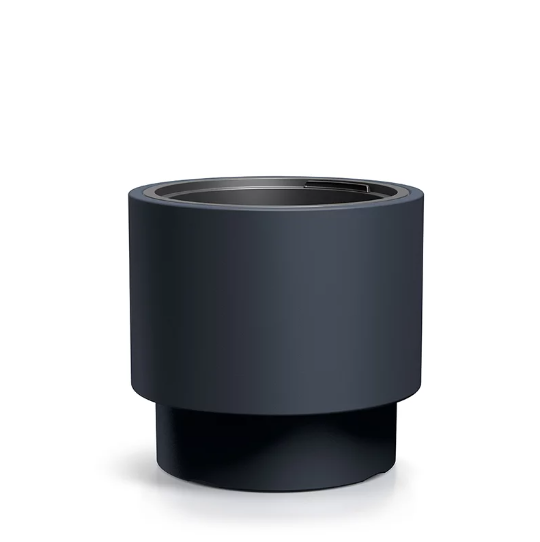 Горщик для квітів Prosperplast Heos 40х37 см Антрацитовий (DBHEN400-S433) - фото 1 Горщик для квітів Prosperplast Heos 40х37 см Антрацитовий (DBHEN400-S433) - фото 1