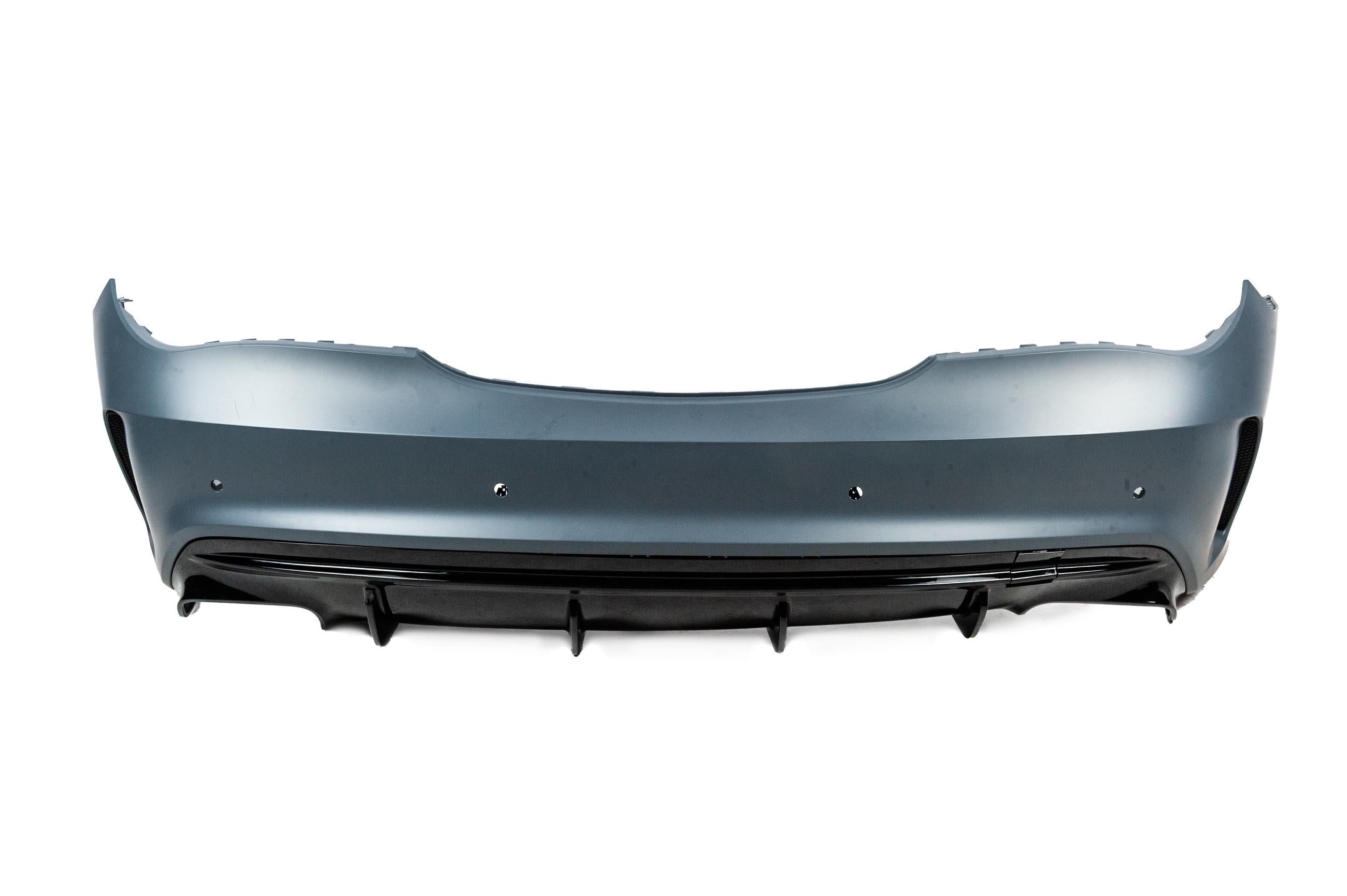 Бампер задний GBT стиль CLA45 AMG для Mercedes CLA C117 2013-2019 гг. пластик под покраску (182895)