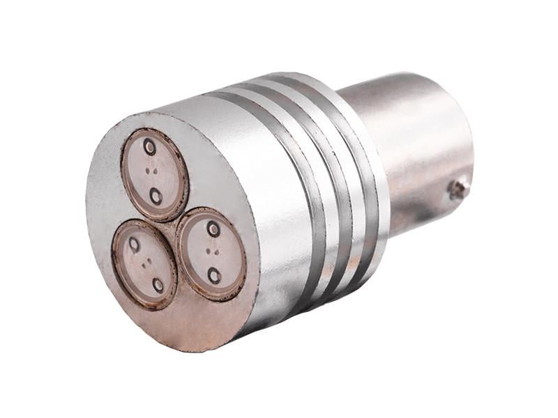 Автолампа светодиодная T25 P21W 1156 12 В 3 Вт COB-3led Красный (215)