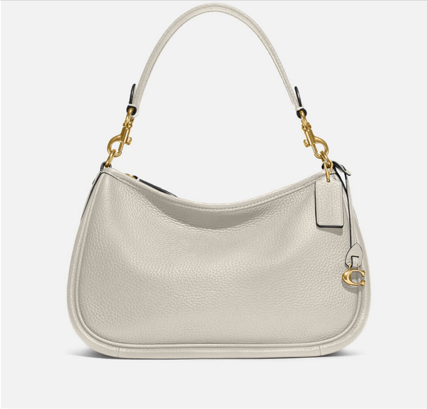 Сумка женская Coach Cary Pebble-Grain Белый