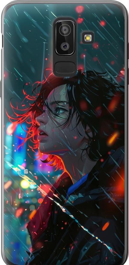 Чехол на Samsung Galaxy J8 2018 Ночные огни (6096u-1511-42517)