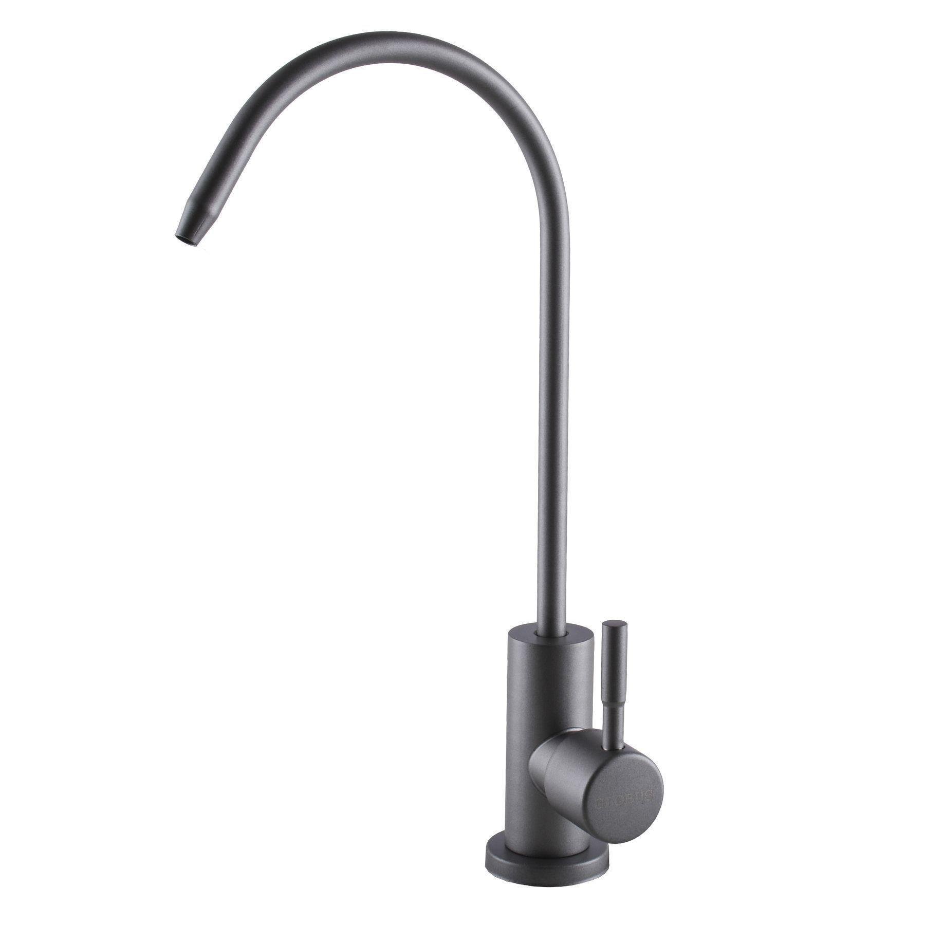 Кран на кухню Globus Lux с подключением к осмос-фильтру Графитовый (22218) Кран на кухню Globus Lux с подключением к осмос-фильтру Графитовый (22218)