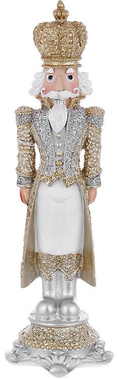 Декоративная статуэтка Солдатик 25 см Золотой с серебряным