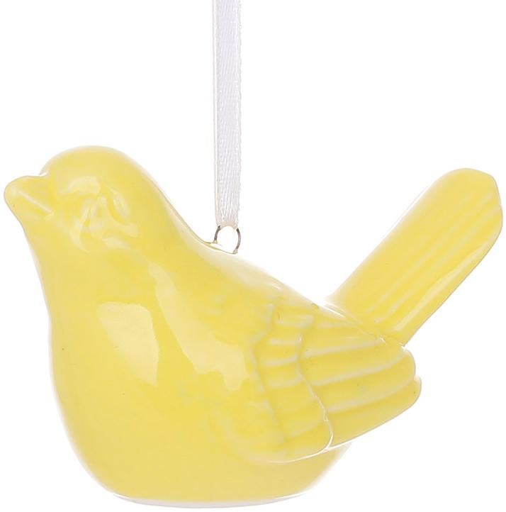 Подвески фарфоровые Птицы 6 фигурок 8 см Желтый - фото 1 Подвески фарфоровые Птицы 6 фигурок 8 см Желтый - фото 1