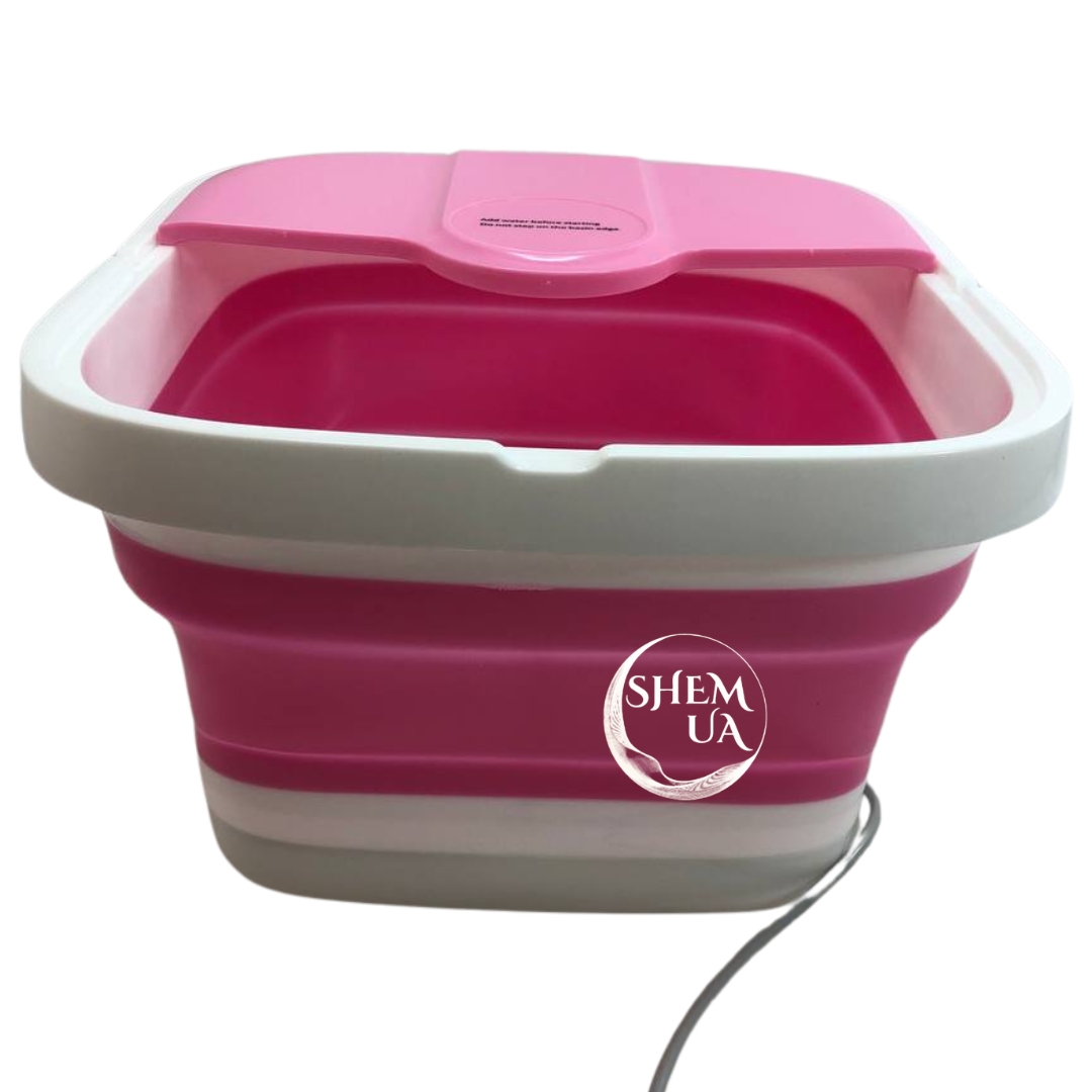 Гідромасажна ванна для ніг Multifunction Footbath з підігрівом MF-331 Рожевий (18035823) - фото 4
