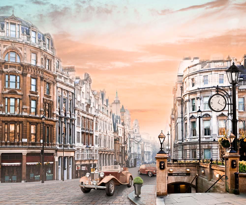 Фотообои Artside Улица в ретро стиле 6250720196