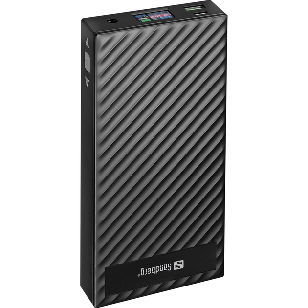 Повербанк Sandberg PD PD/DC UPS mode DC 3V-25V/4.8A USB QC3.0 Type-C in/out 30000 mAh 200W Black (420-88)