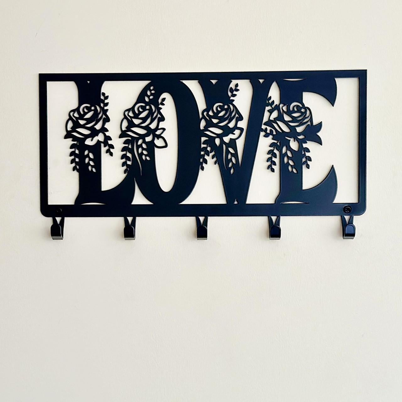 Ключница LOVE 5 крючков 25 см (32022510S)