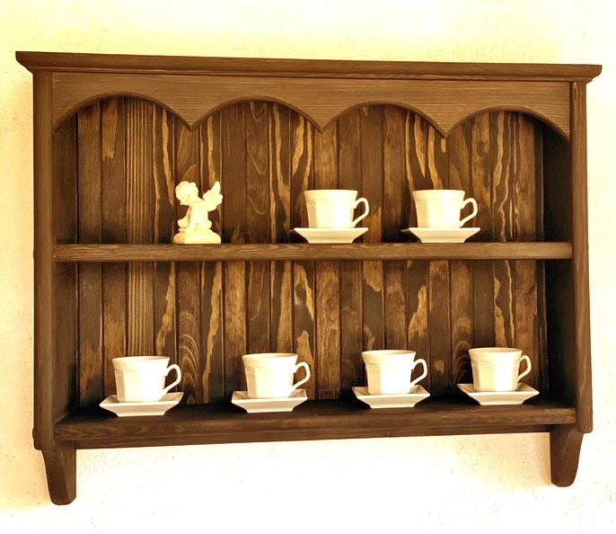 Полка настенная из дерева Санрамон Латте (ПНС/004116)