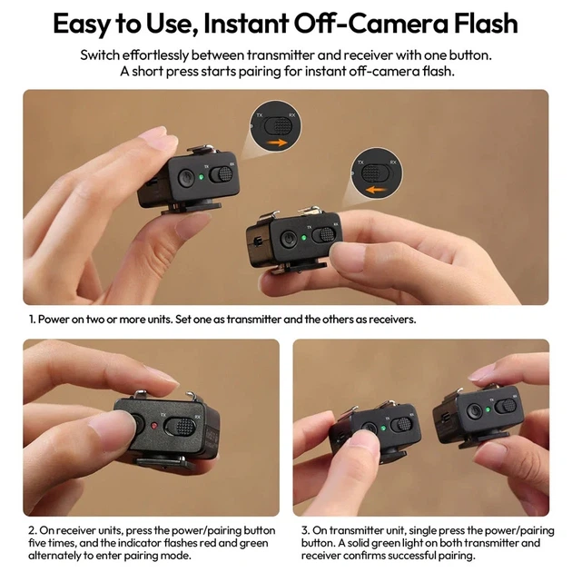 Адаптер для вспышки Ulanzi LA10 Mini Flash Trigger UV-C059 Black - фото 10 Адаптер для вспышки Ulanzi LA10 Mini Flash Trigger UV-C059 Black - фото 10