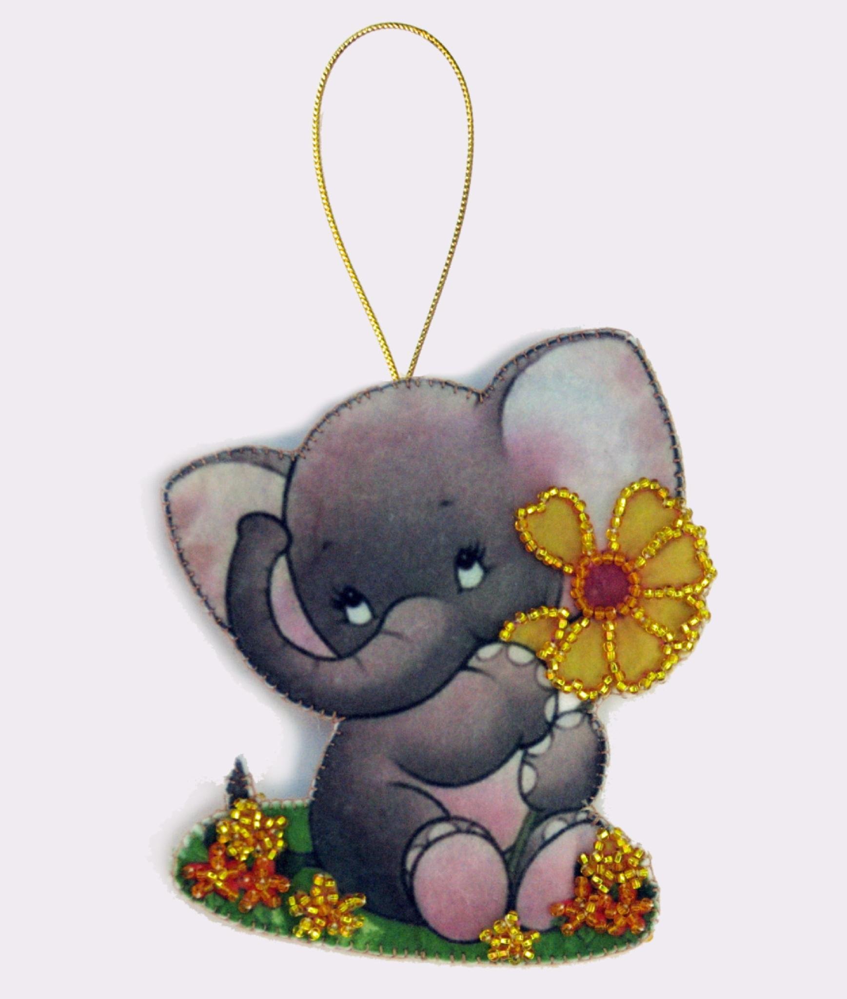 Набір для вишивання бісером BUTTERFLY F025 Слоненя 11х10 см (F025)