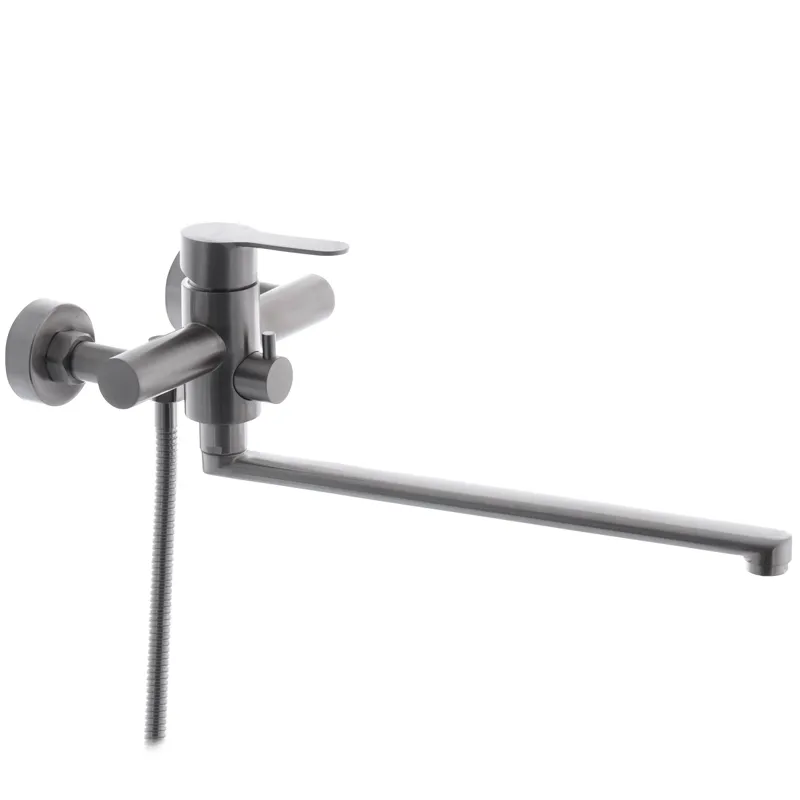 Смеситель для ванны Zerix DAX-006 Euro из нержавеющей стали SUS304 (ZX3150)