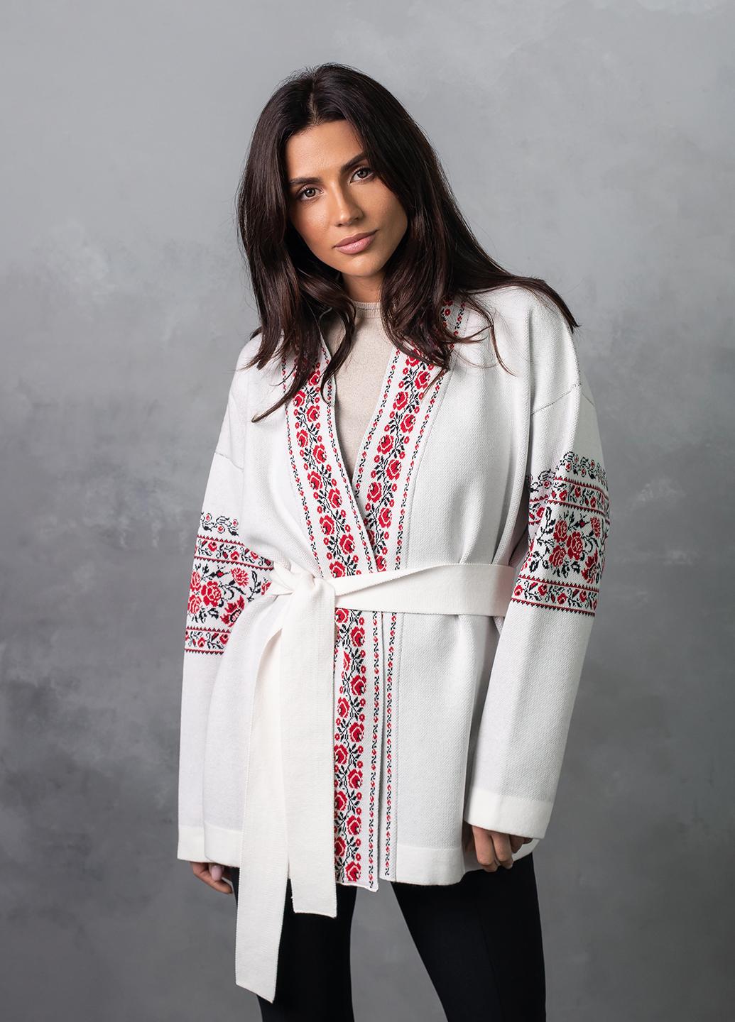 Кардиган женский Bakhur Вышиванка S-L Молочный (Viviami 0151 Мл) - фото 4 Кардиган женский Bakhur Вышиванка S-L Молочный (Viviami 0151 Мл) - фото 4