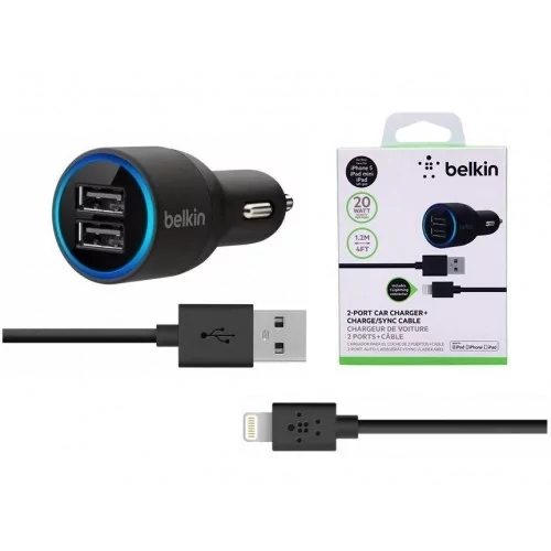 Зарядное устройство в авто 2-Port Car Charger 20W 2,1A (500121522w)