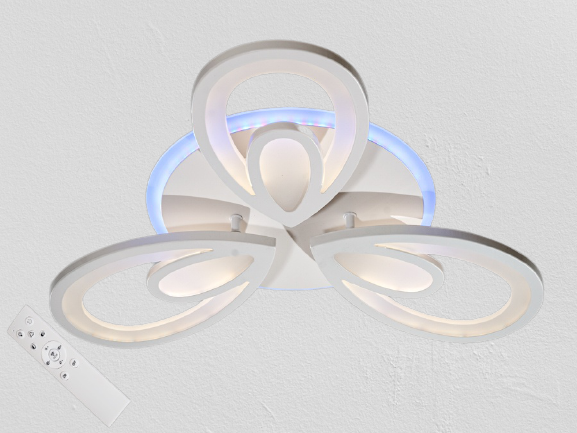 Потолочная LED-люстра с диммером и подсветкой 75W (2328)